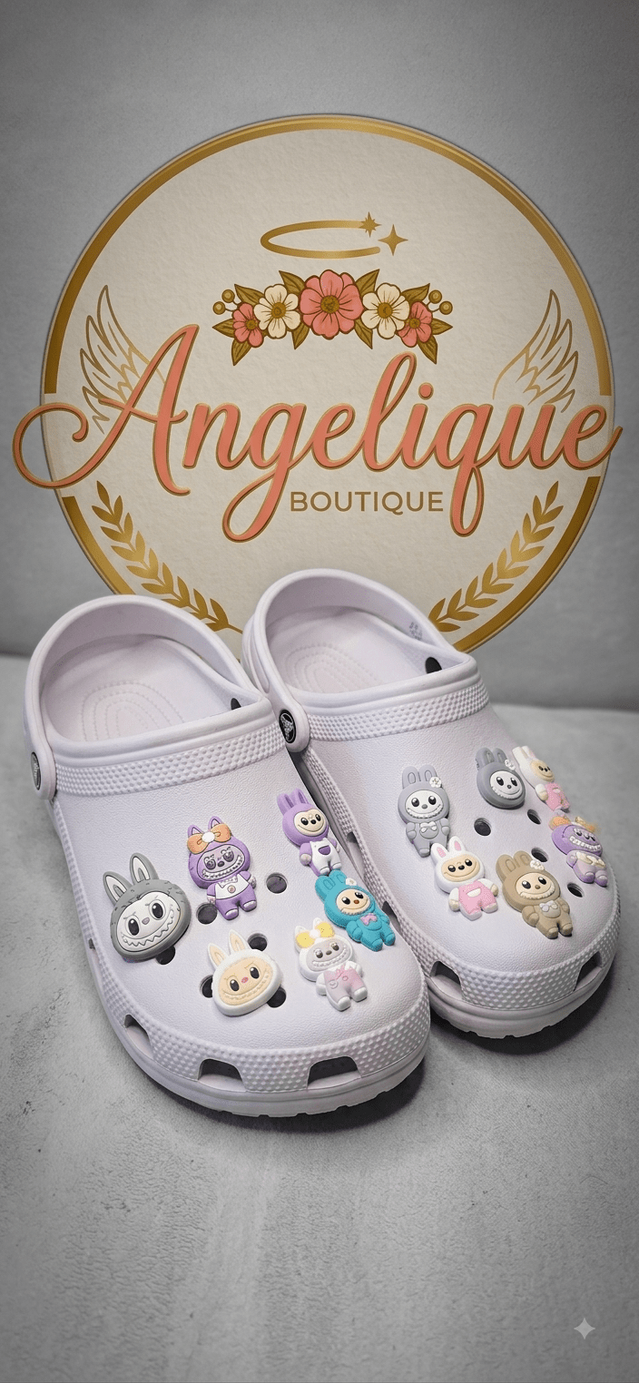 La Bubu Shoe Charms Pack of 12 – Cute Jibbitz - Angelique Boutique