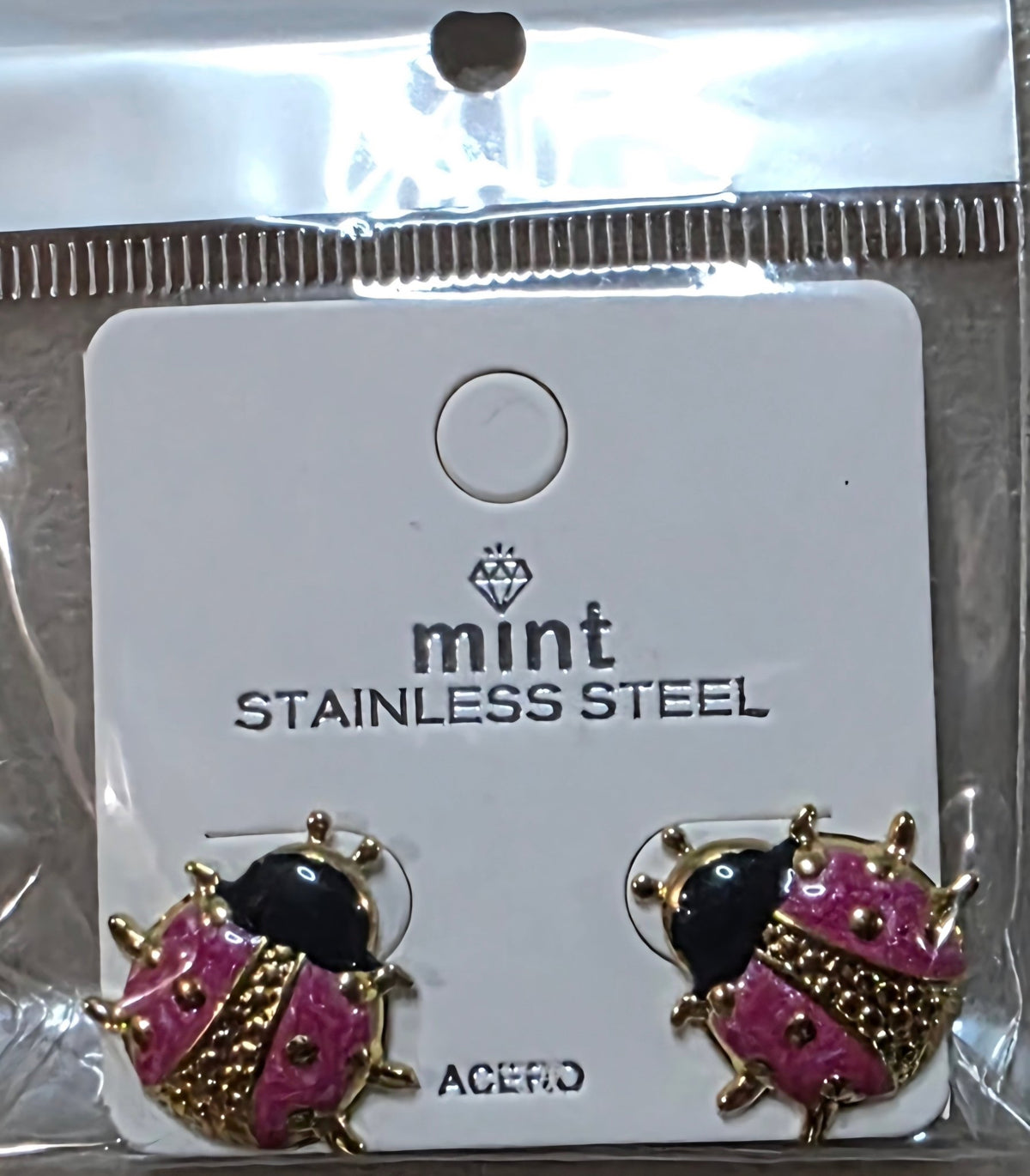 Ladybug Stainless Steel Earrings for Women – 5 Colors - Angelique Boutique