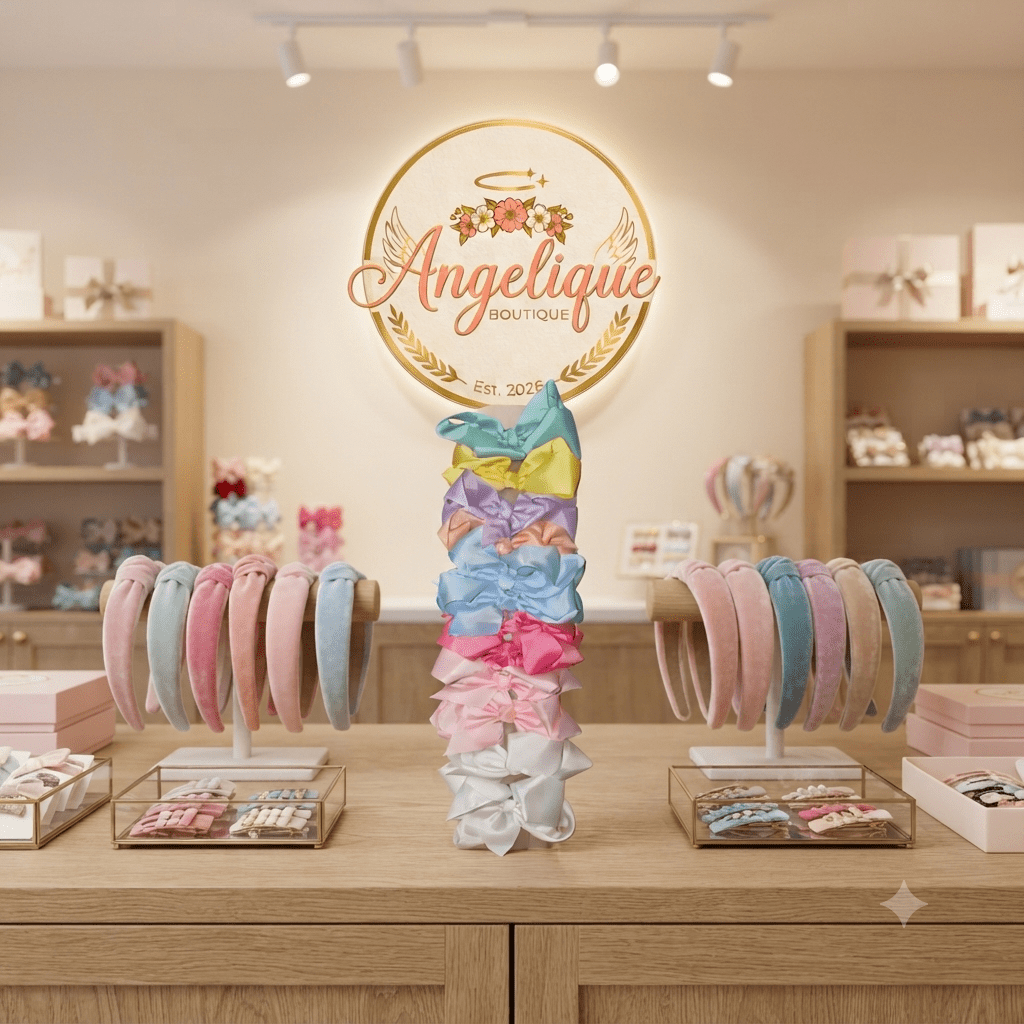 Large Grosgrain Hair Bow for Girls & Women - Angelique Boutique