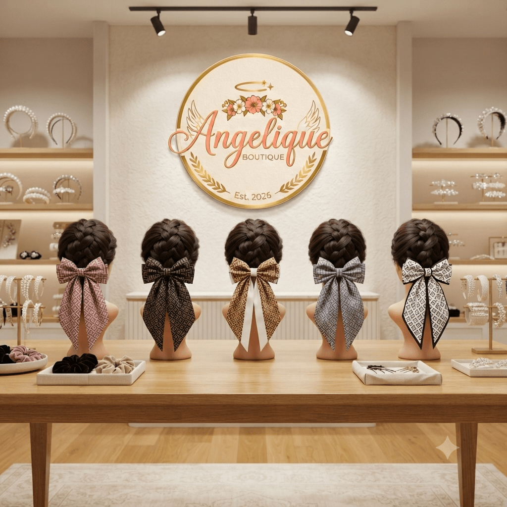 Large Luxury Coquette Hair Bows for Women & Girls - Angelique Boutique