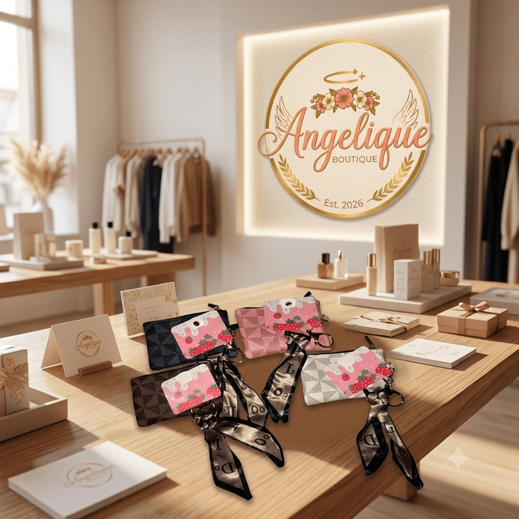 Luxury-Inspired Keychain Wallet – Stylish Mini Bag Charm - Angelique Boutique