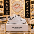Luxury-Inspired Sneakers | White & Black | Size 10 - Angelique Boutique