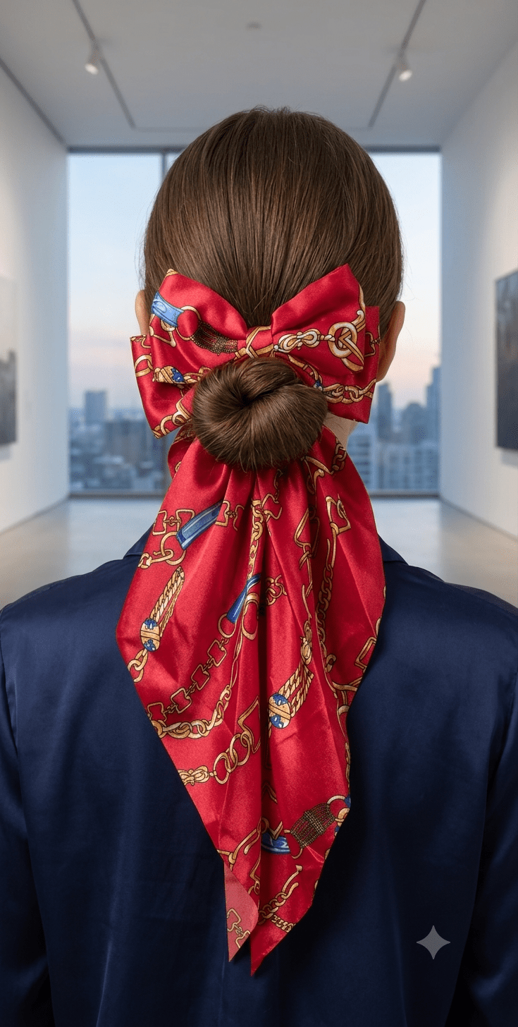 Luxury Print Oversized Coquette Hair Bow - Angelique Boutique