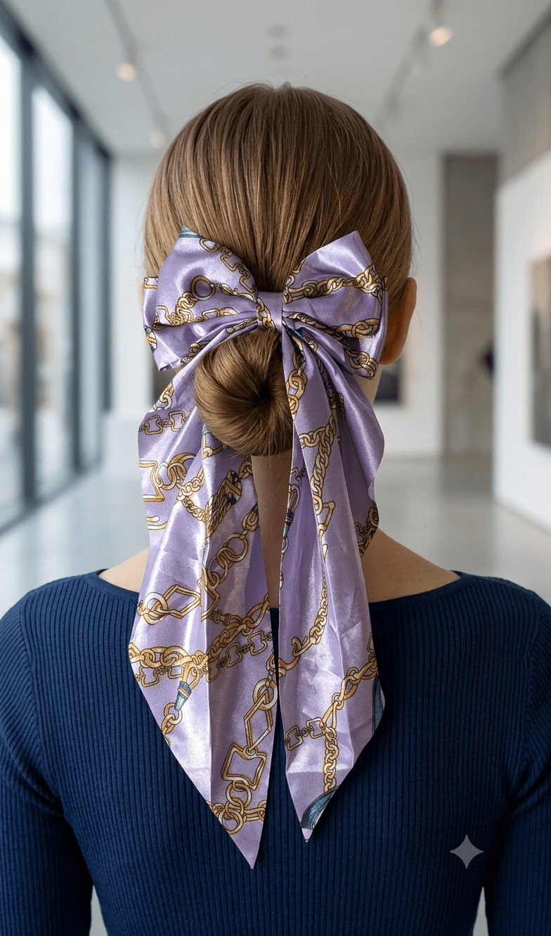 Luxury Print Oversized Coquette Hair Bow - Angelique Boutique
