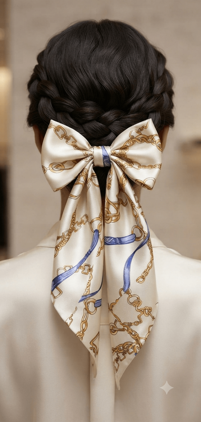 Luxury Print Oversized Coquette Hair Bow - Angelique Boutique