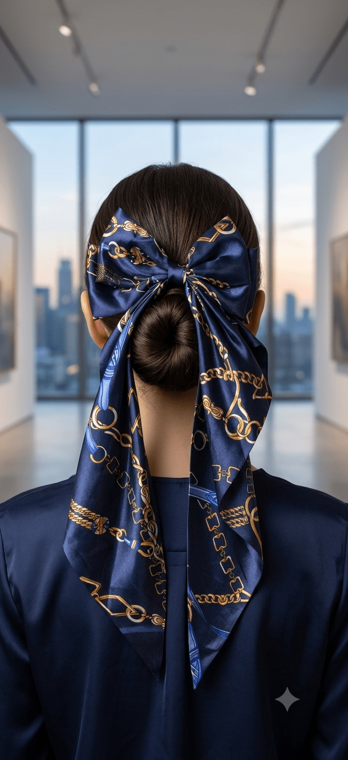 Luxury Print Oversized Coquette Hair Bow - Angelique Boutique