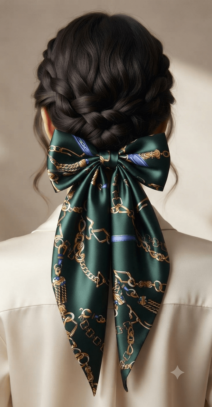 Luxury Print Oversized Coquette Hair Bow - Angelique Boutique