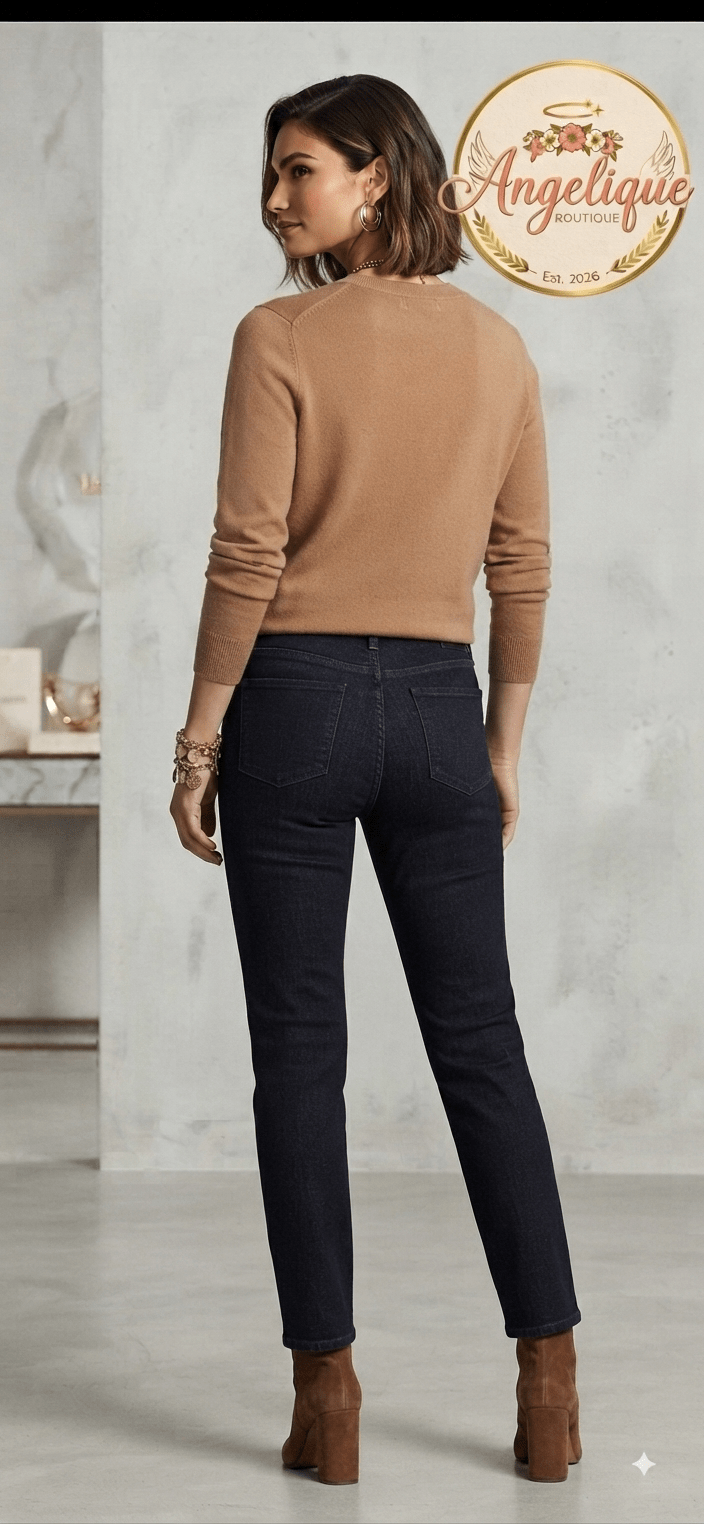 LV-Inspired Monogram Teddy Bear Sweater – Women’s Knit - Angelique Boutique