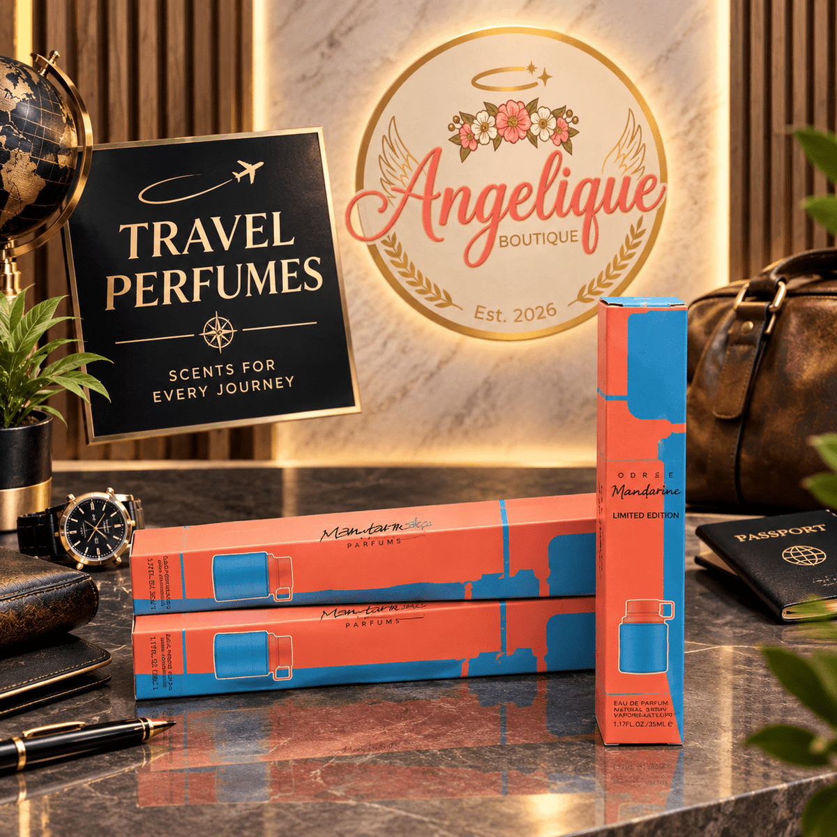 Mandarin Sky-Inspired Travel Cologne for Men 35 ml - Angelique Boutique
