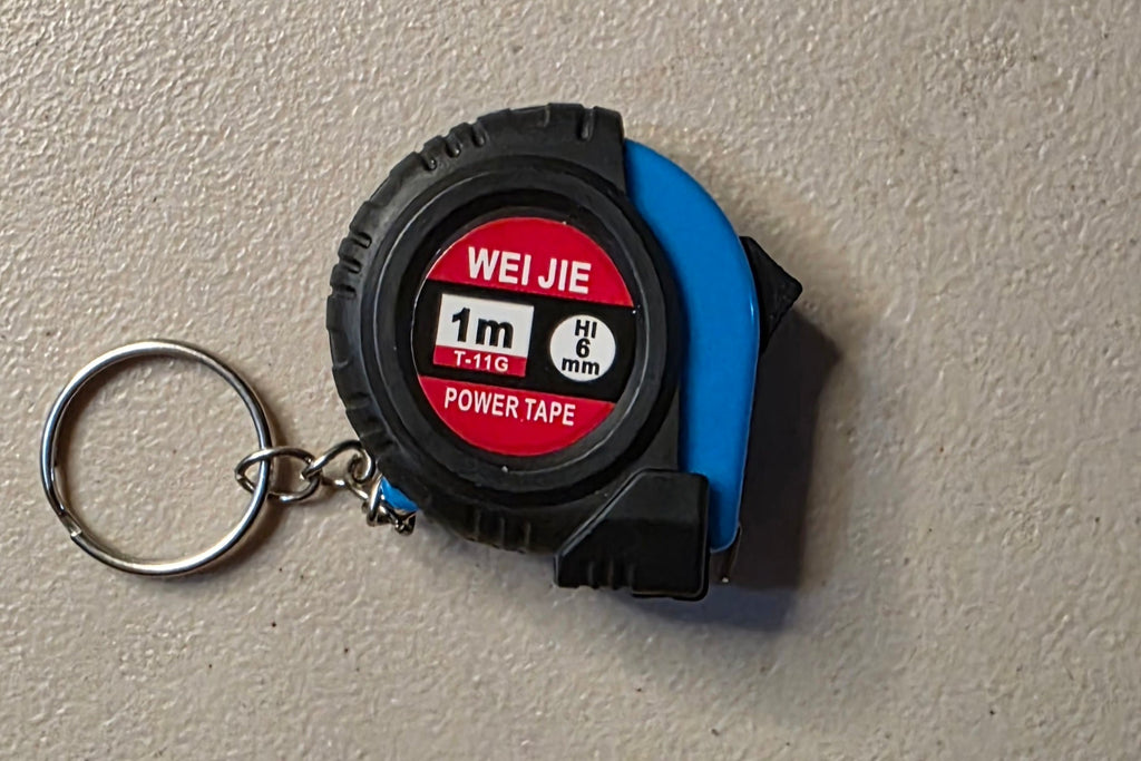 Mini Measuring Tape Keychain – Functional 1m Key Ring - Angelique Boutique