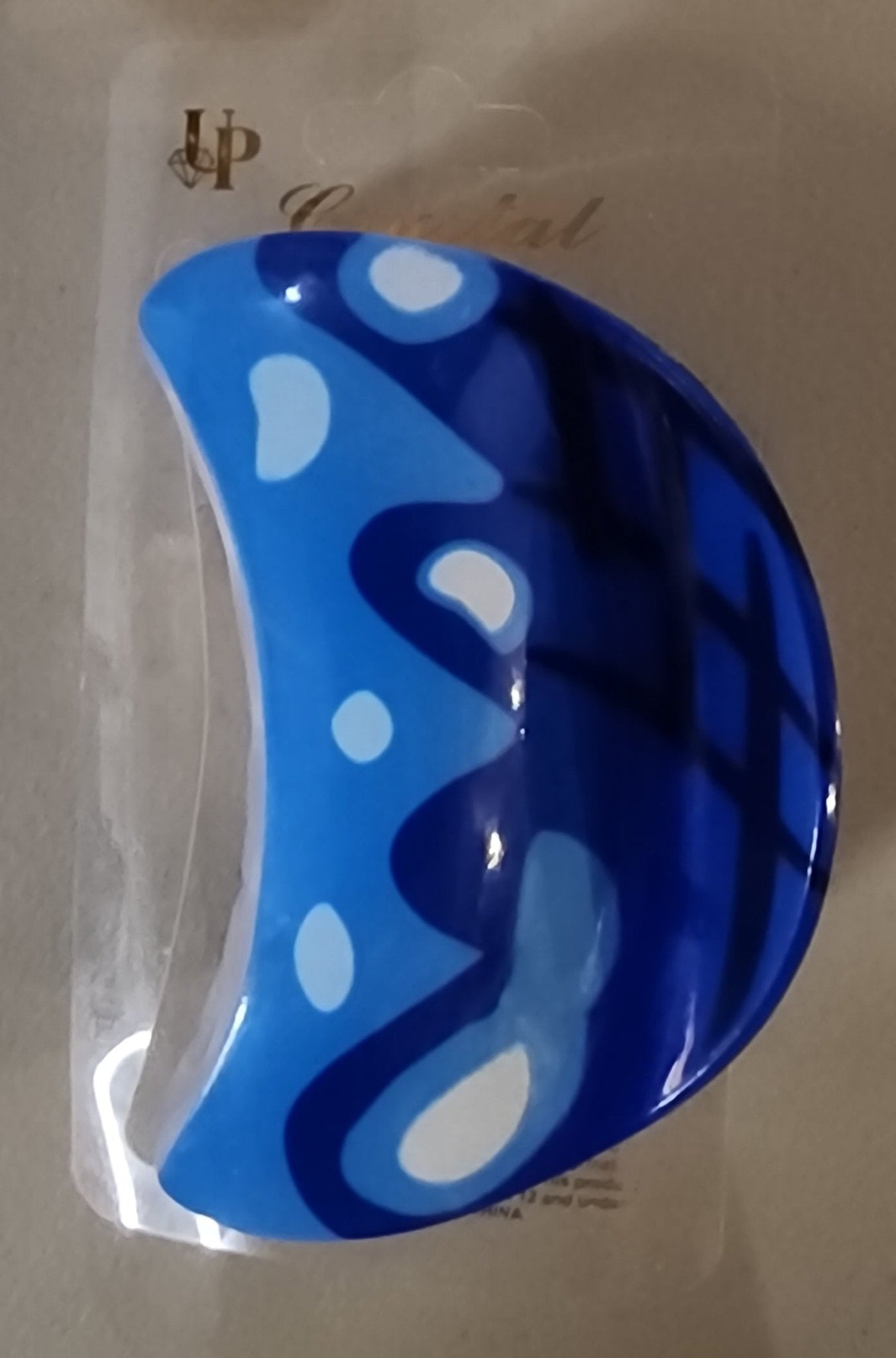 Moon Hair Clips Wavy Print – 6 Colors for Women - Angelique Boutique