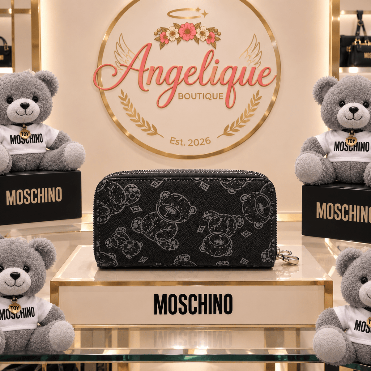 Moschino-Inspired Women's Wallet | Four Colors - Angelique Boutique
