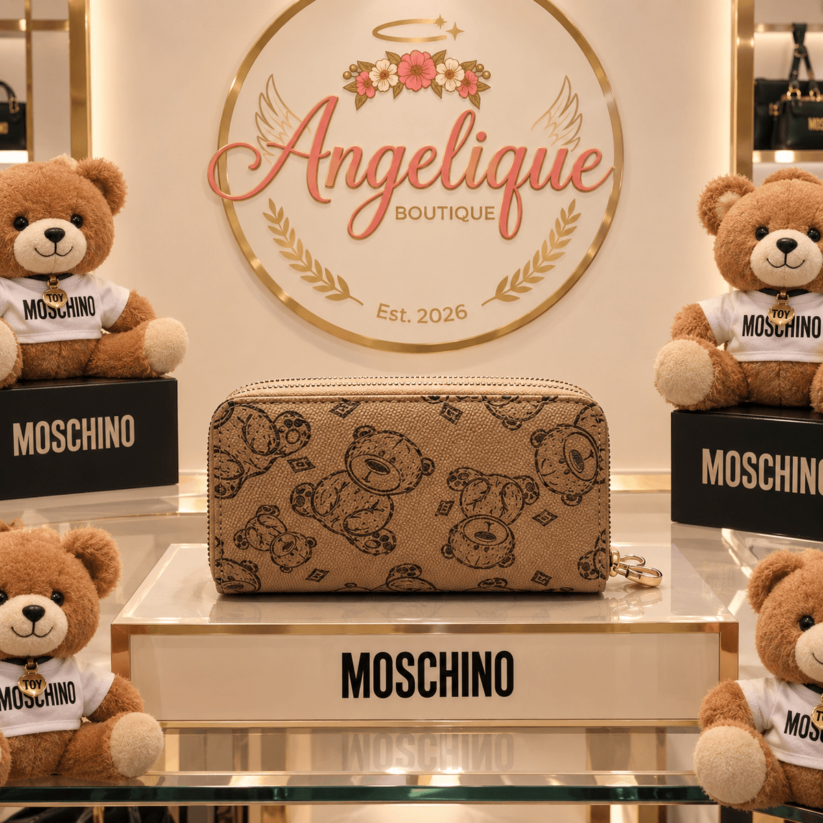 Moschino-Inspired Women's Wallet | Four Colors - Angelique Boutique