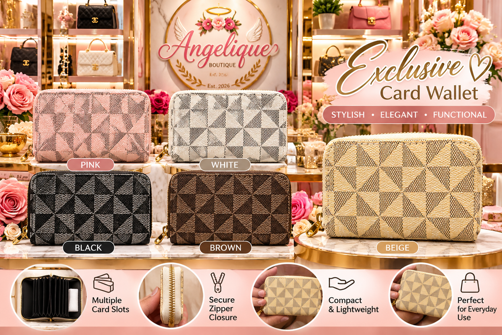 Multi-Compartment Lightweight Mini Wallet - Angelique Boutique