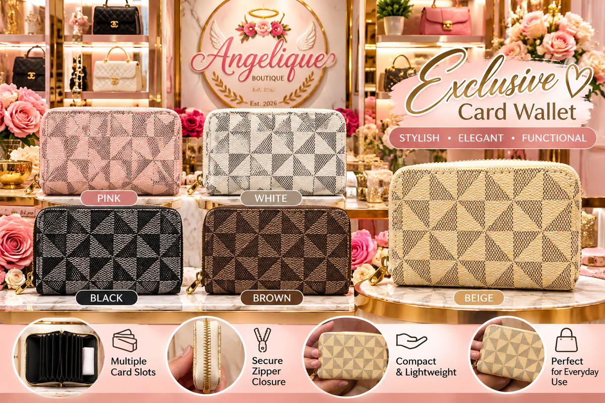 Multi-Compartment Lightweight Mini Wallet - Angelique Boutique