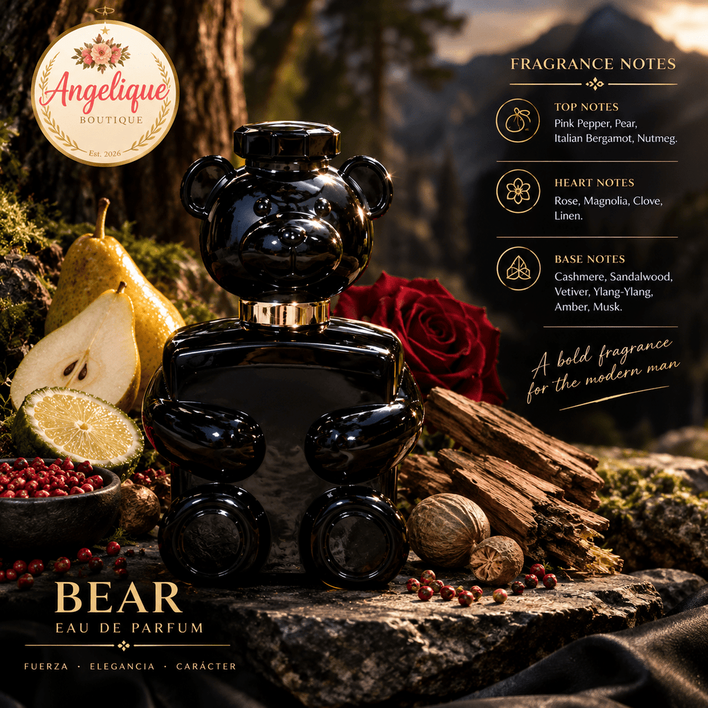 Must Be Black Bear Eau de Parfum for Men 100 ml | Woody Spicy - Angelique Boutique