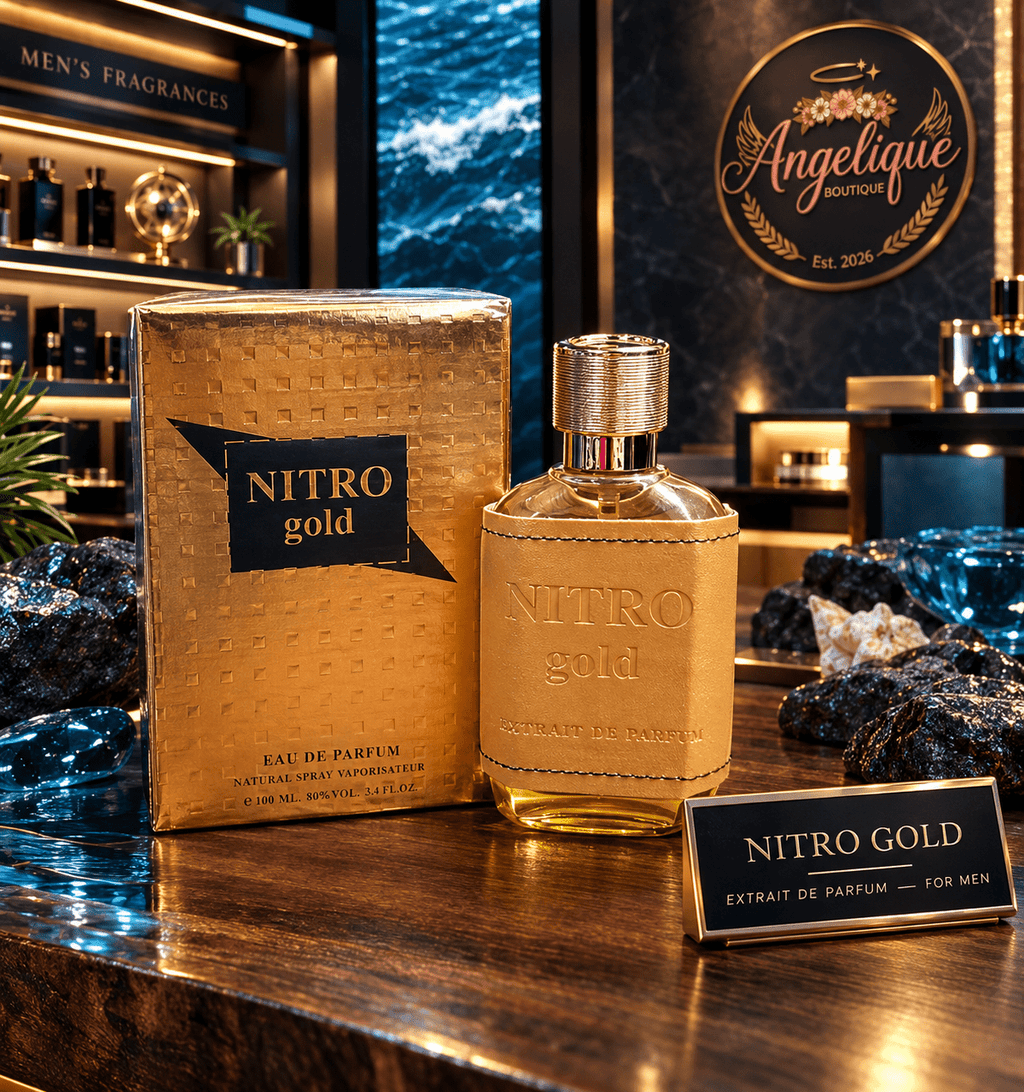 Nitro Gold Eau de Parfum | Unisex Oriental Woody Scent - Angelique Boutique
