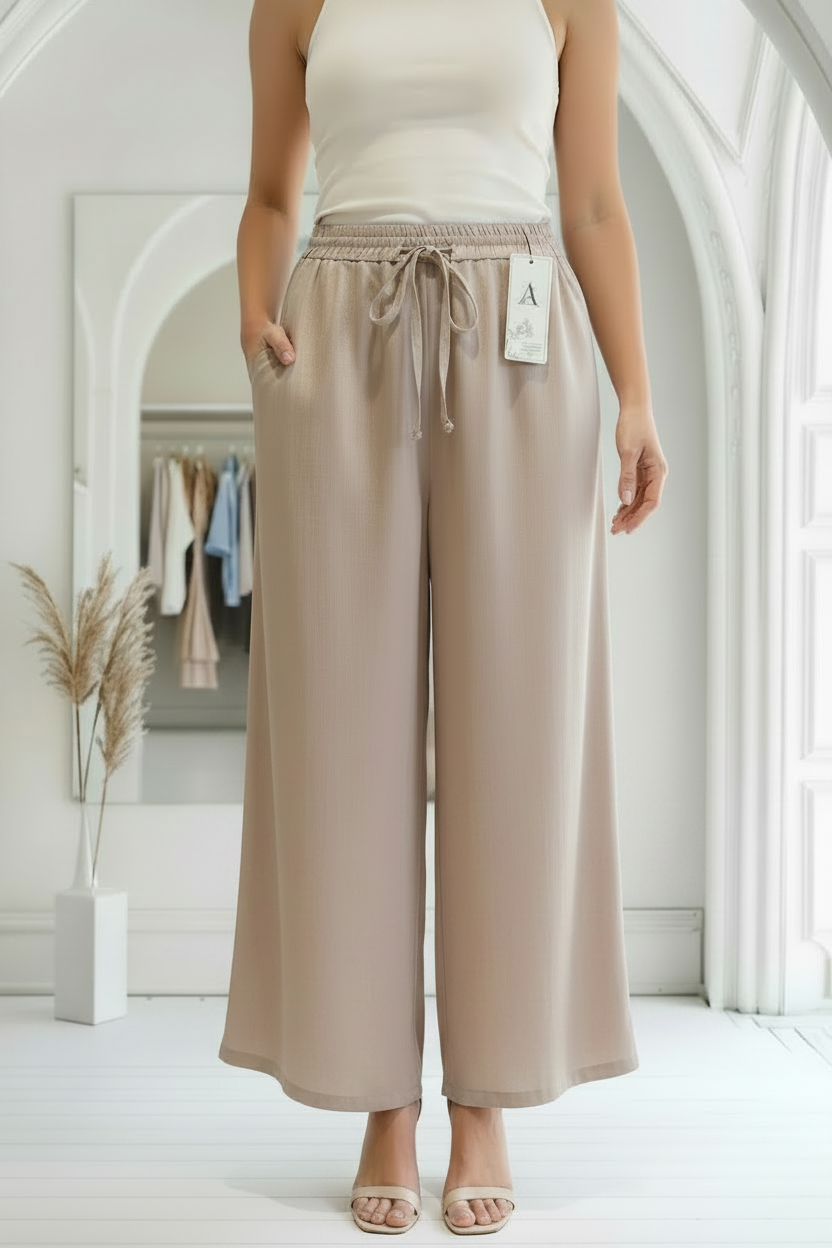 Pantalón Palazzo Largo 🌸 | Suave y Elegante | Tallas P-M y G-XG