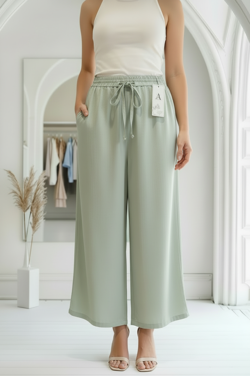 Pantalón Palazzo Largo 🌸 | Suave y Elegante | Tallas P-M y G-XG