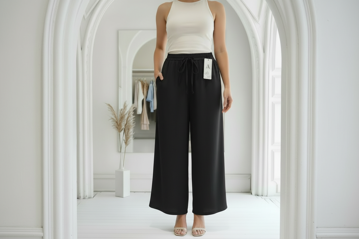 Pantalón Palazzo Largo 🌸 | Suave y Elegante | Tallas P-M y G-XG
