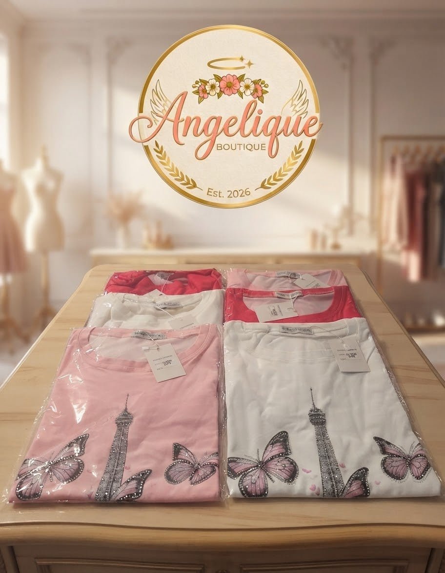 Paris Blouse – Soft Cotton Blend Top for Women - Angelique Boutique