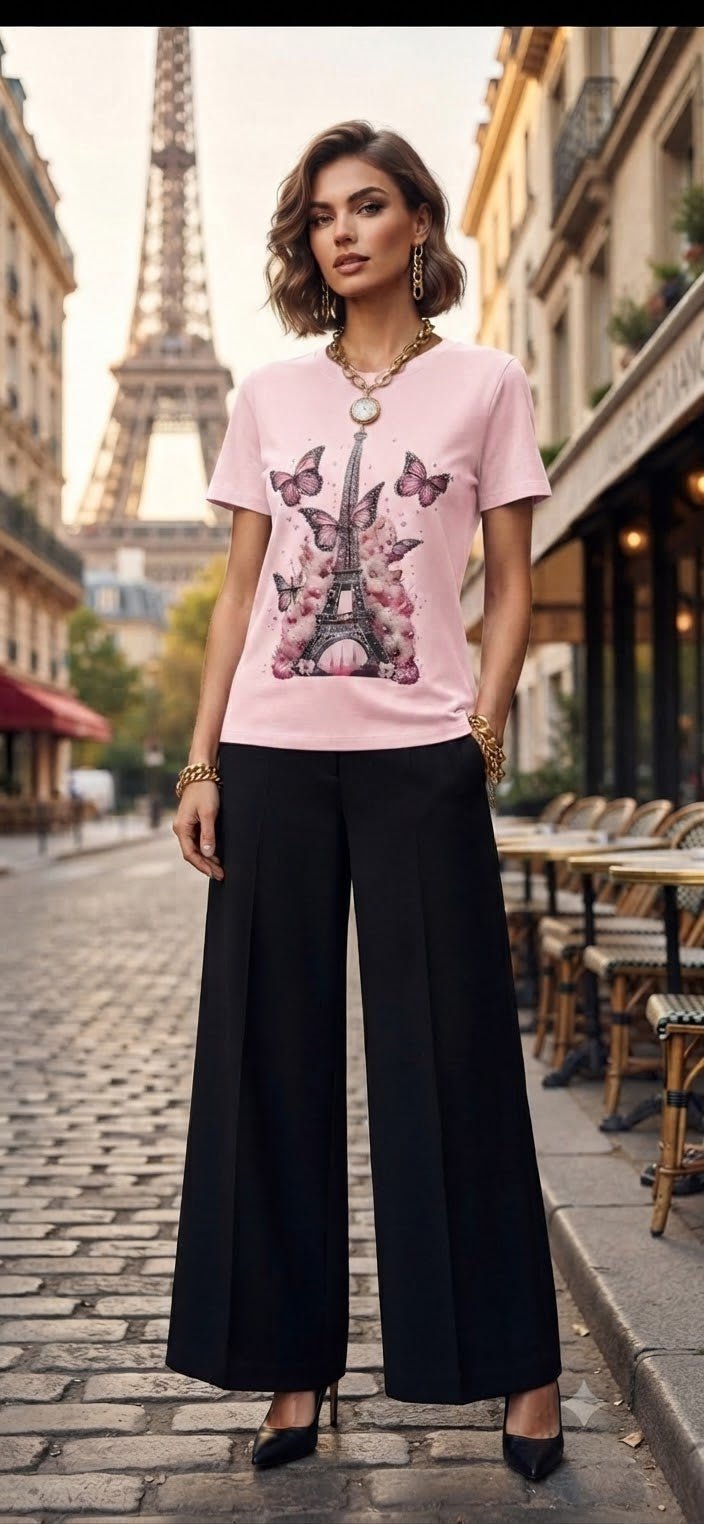Paris Blouse – Soft Cotton Blend Top for Women - Angelique Boutique