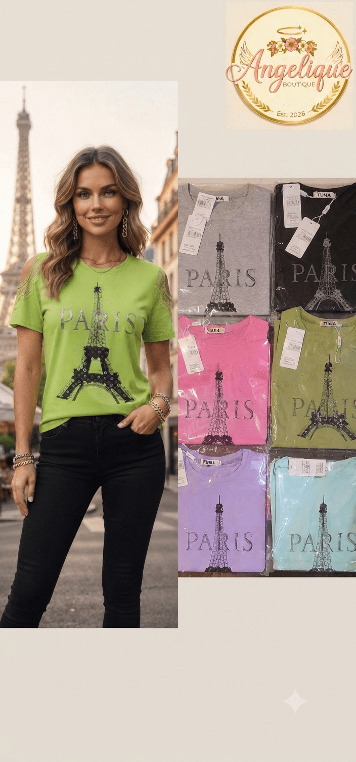 Paris Blouse with Shoulder Details & Stone Accents - Angelique Boutique