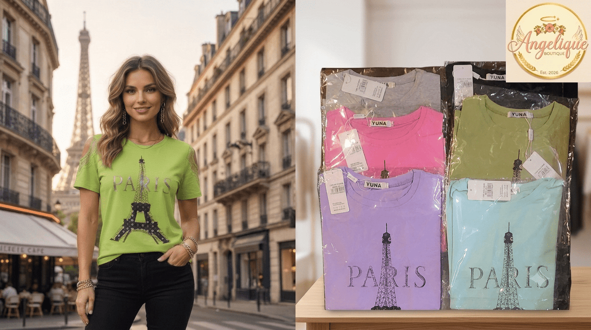 Paris Blouse with Shoulder Details & Stone Accents - Angelique Boutique