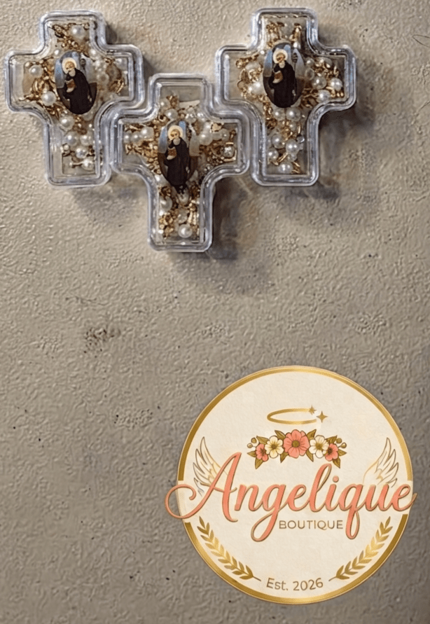 Pearl Rosary Necklace with Cross Gift Box – 3 Styles - Angelique Boutique