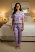 Pijama Dos Piezas con Estampado de Mariposas 🦋 | Pantalón Largo