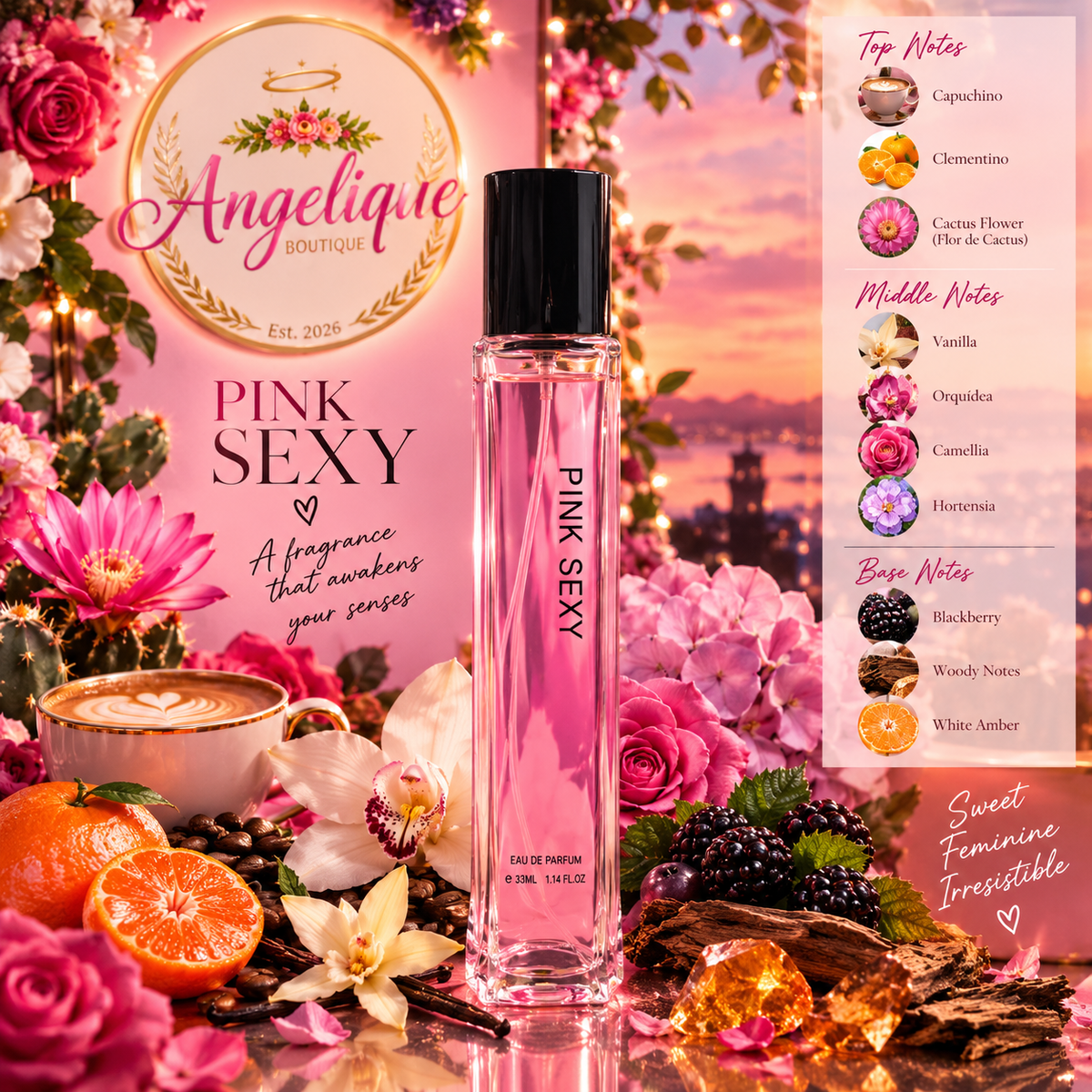 Pink Sexy Eau de Parfum for Women - Angelique Boutique