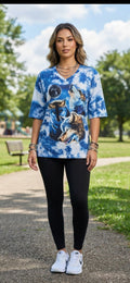 Plus Size Printed Blouse – Women's Lightweight Fashion Top - Angelique Boutique