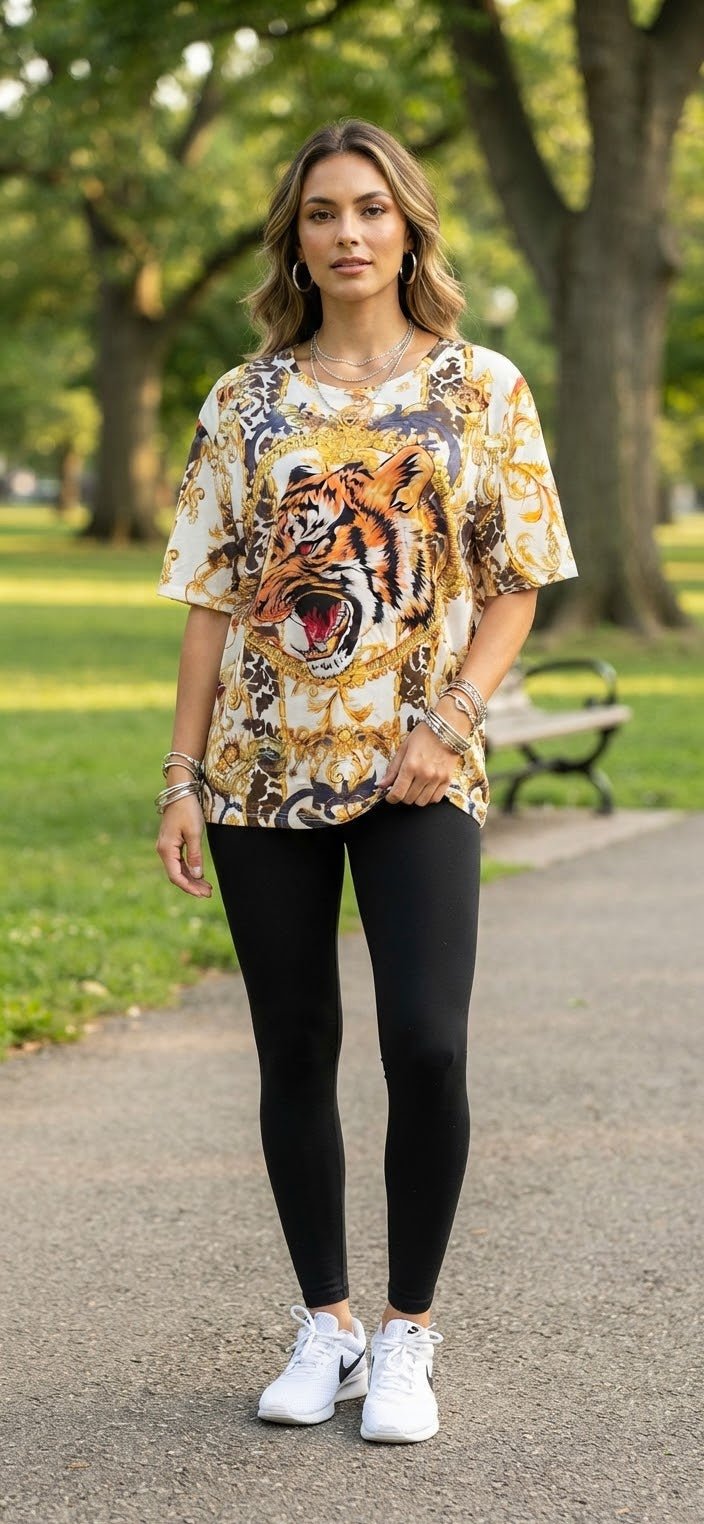 Plus Size Printed Blouse – Women's Lightweight Fashion Top - Angelique Boutique
