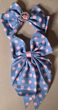 Polka Dot Hair Bow Set for Girls – 2-Piece Coquette - Angelique Boutique