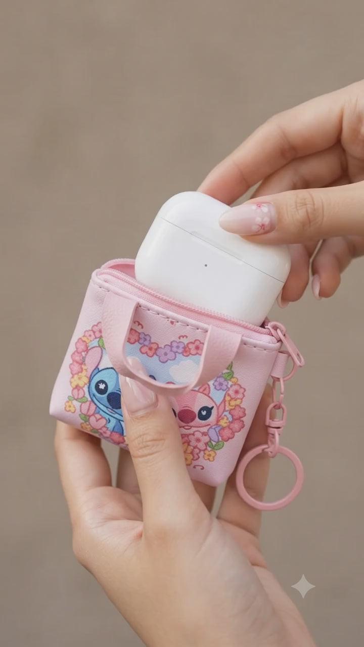 Stitch Mini Purse Keychain Bag Charm – 3 Designs