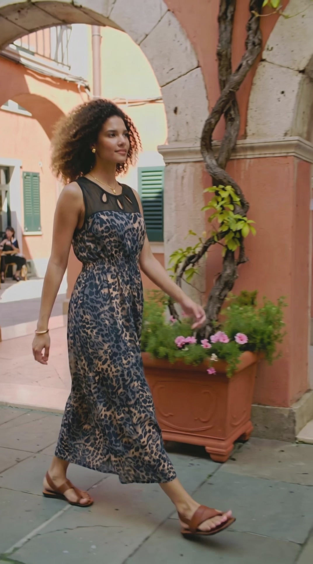 Vestido Largo de Animal Print