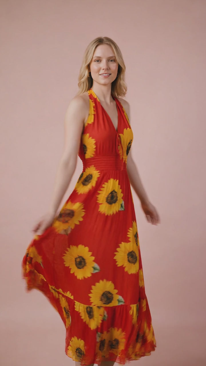 Vestido de girasoles