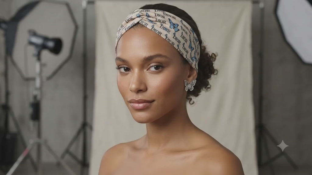 Silk-Style Fashion Bandana | Hair & Neck Scarf