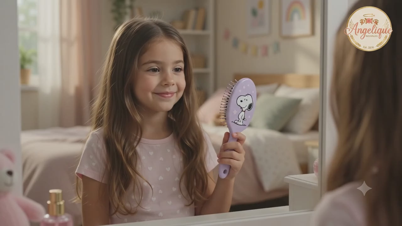 Snoopy Pastel Hair Brush & Scalp Massage Comb – 4 Colors