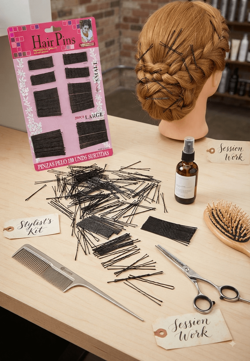 Professional Bobby Hair Pins Set 150 Pcs – Small & Large - Angelique Boutique