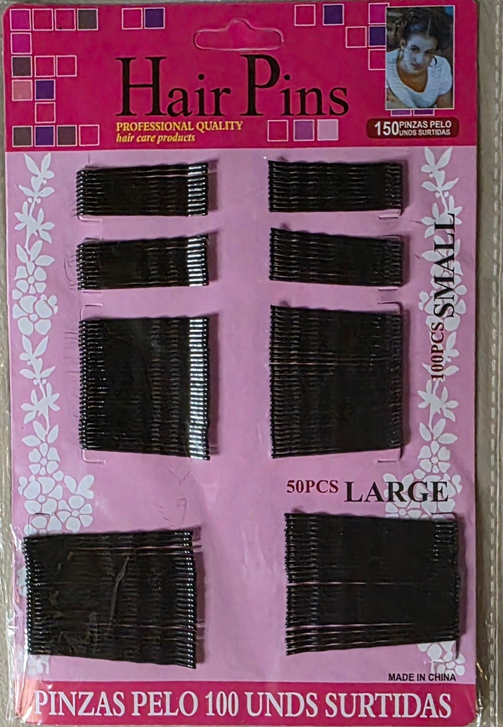 Professional Bobby Hair Pins Set 150 Pcs – Small & Large - Angelique Boutique