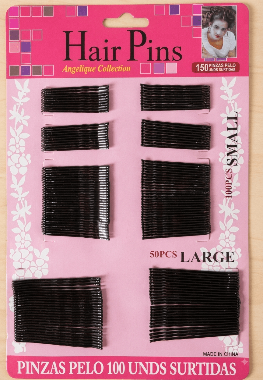 Professional Bobby Hair Pins Set 150 Pcs – Small & Large - Angelique Boutique