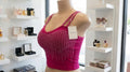 Rhinestone Fringe Crop Top | Women's Sparkle Camisole - Angelique Boutique