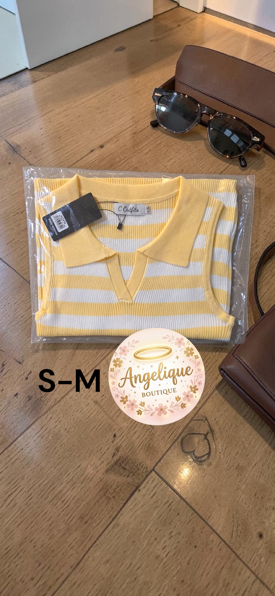 Blusa Rayada Sin Mangas Cuello en V – 100% Poliéster | 5 Combinaciones de Color