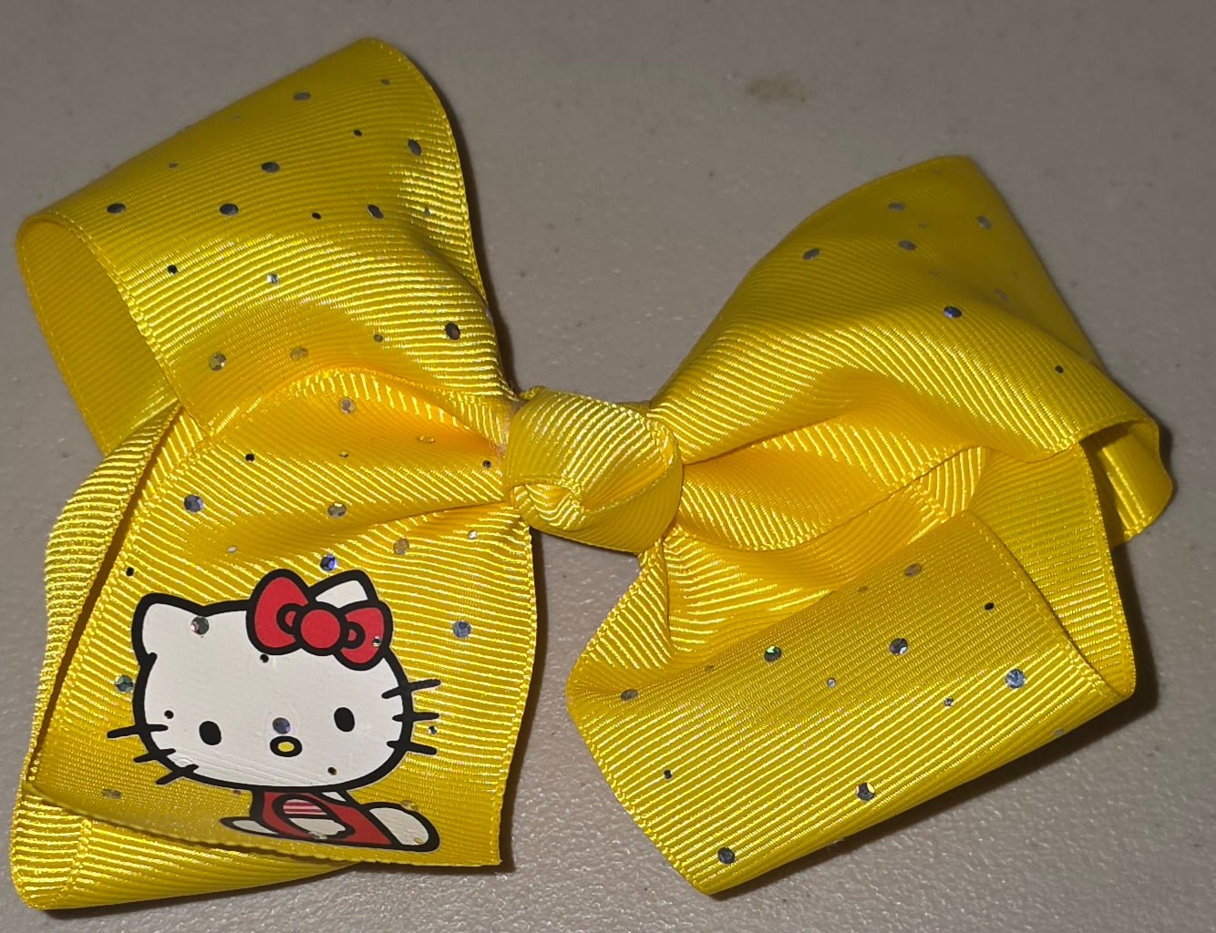Hello Kitty Big Glitter Hair Bow for Girls
