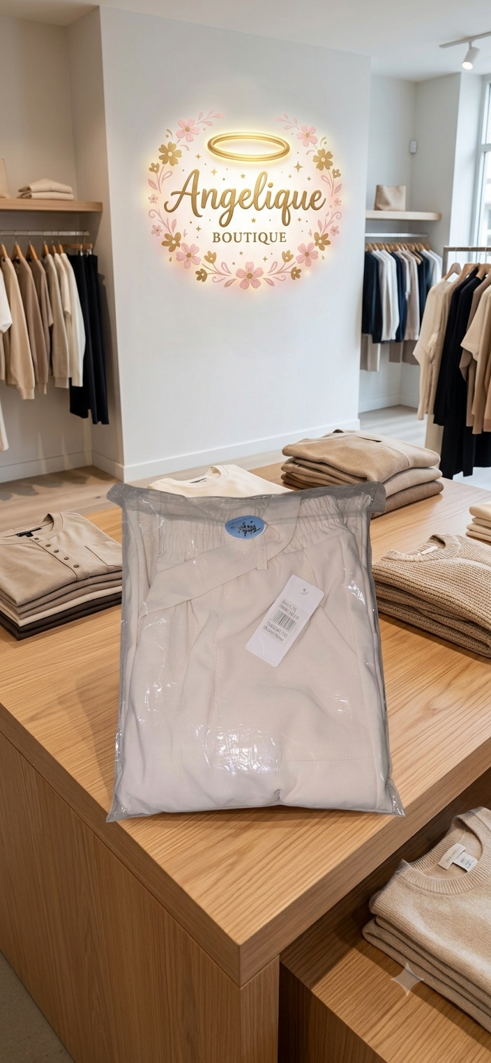 Pantalón Jogger Cargo con Bolsillos, Cinturón y Elástico en la Cintura