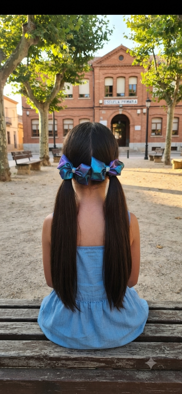 Metallic Holographic Hair Bows