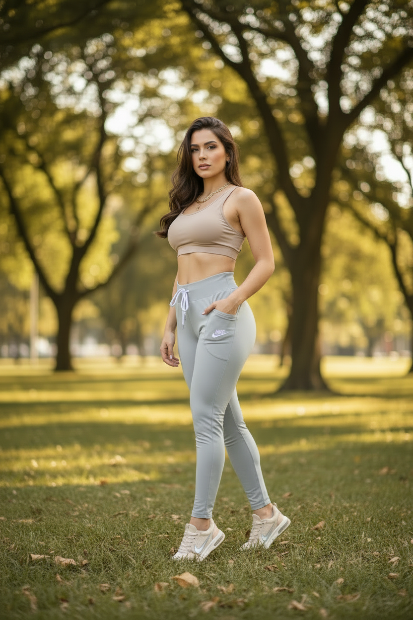 Leggings de Alta Compresión con Bolsillos Laterales | Calidad Premium