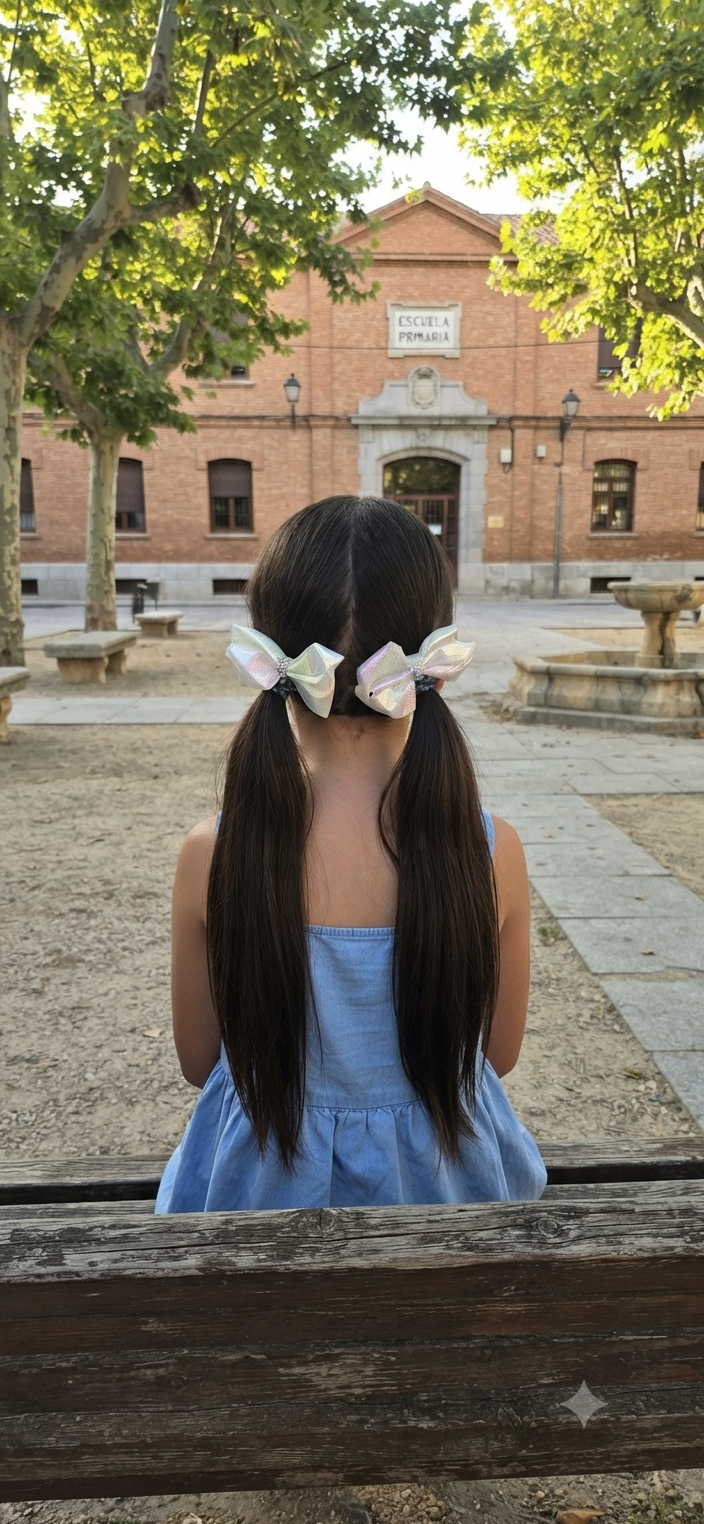 Metallic Holographic Hair Bows