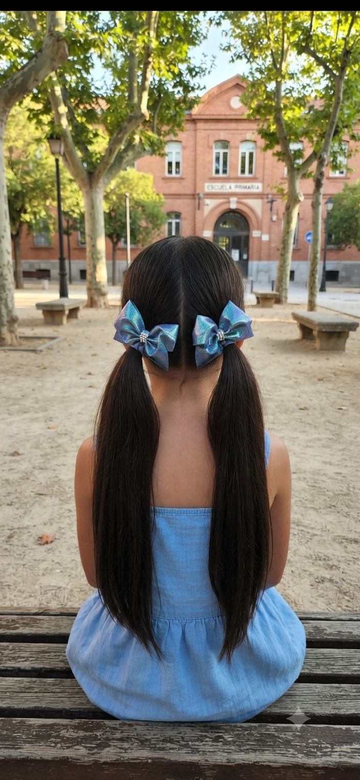 Metallic Holographic Hair Bows